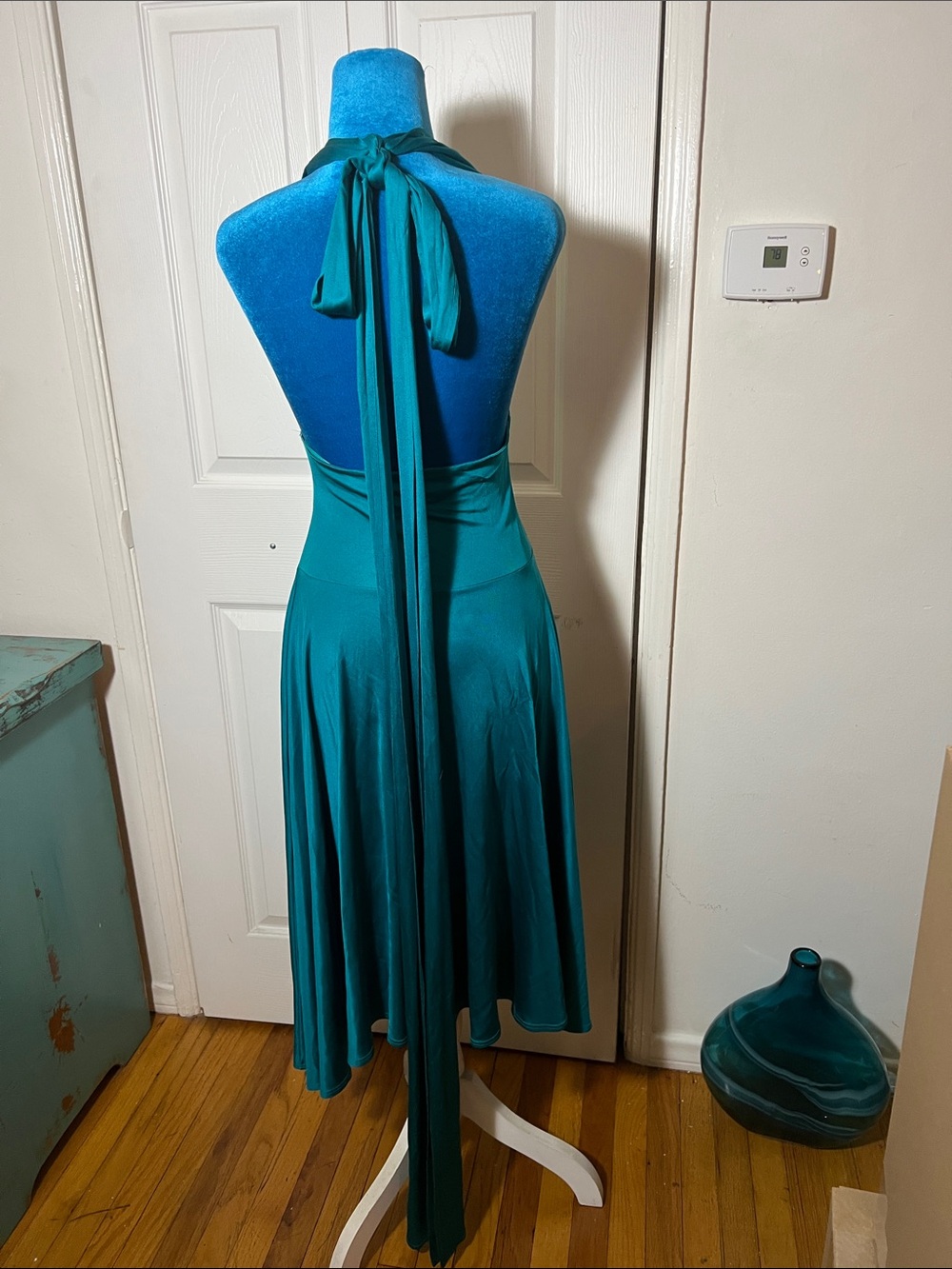 Karanina Silk Halter Midi Dress Women’s 2 Small - Picture 5 of 7